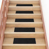 VidaXL alfombrillas para escaleras autoadhesivas 30 piezas 60x25 cm negro rectangular
