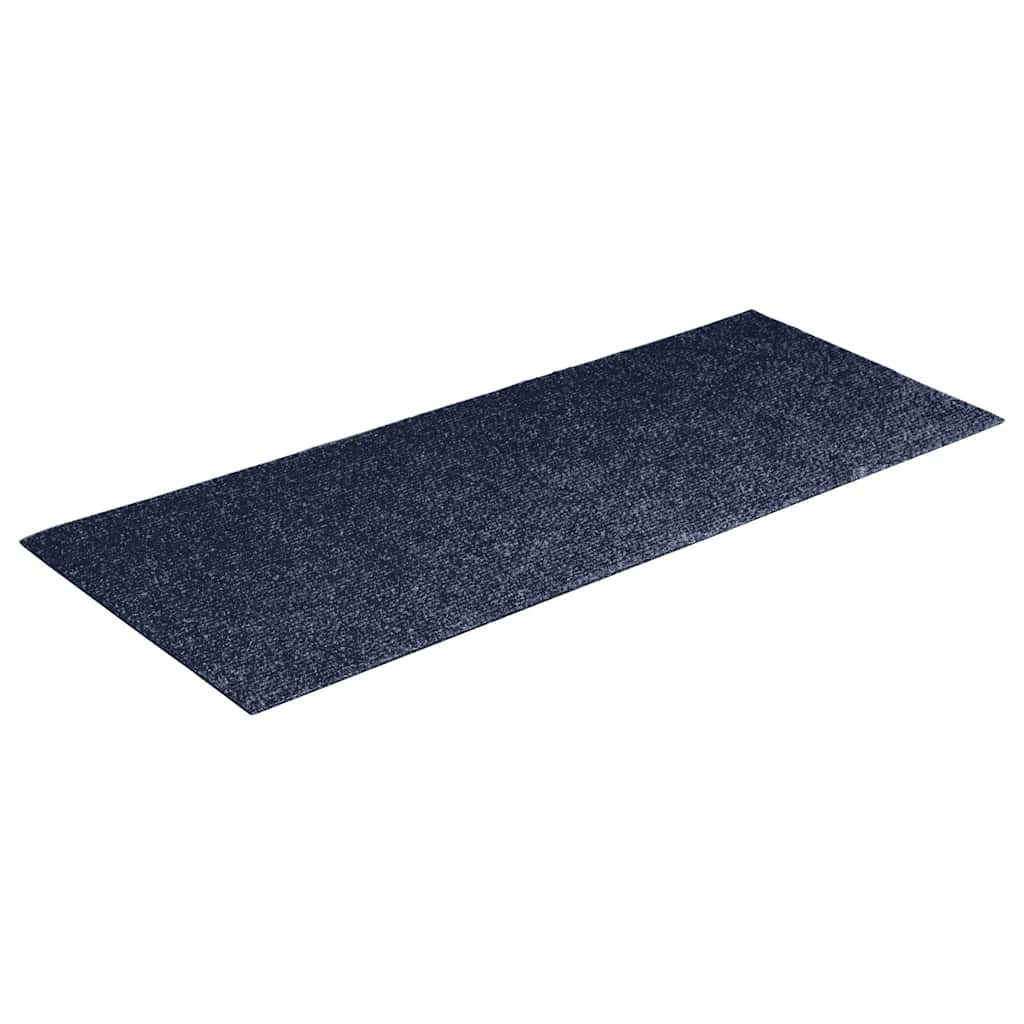 Vidaxx alfombras de escalera autoadhesivas 30 piezas 60x25 cm gris azul rectangular