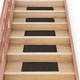 Vidaxx alfombras de escalera autoadhesivas 30 piezas 60x25 cm marrón oscuro rectangular
