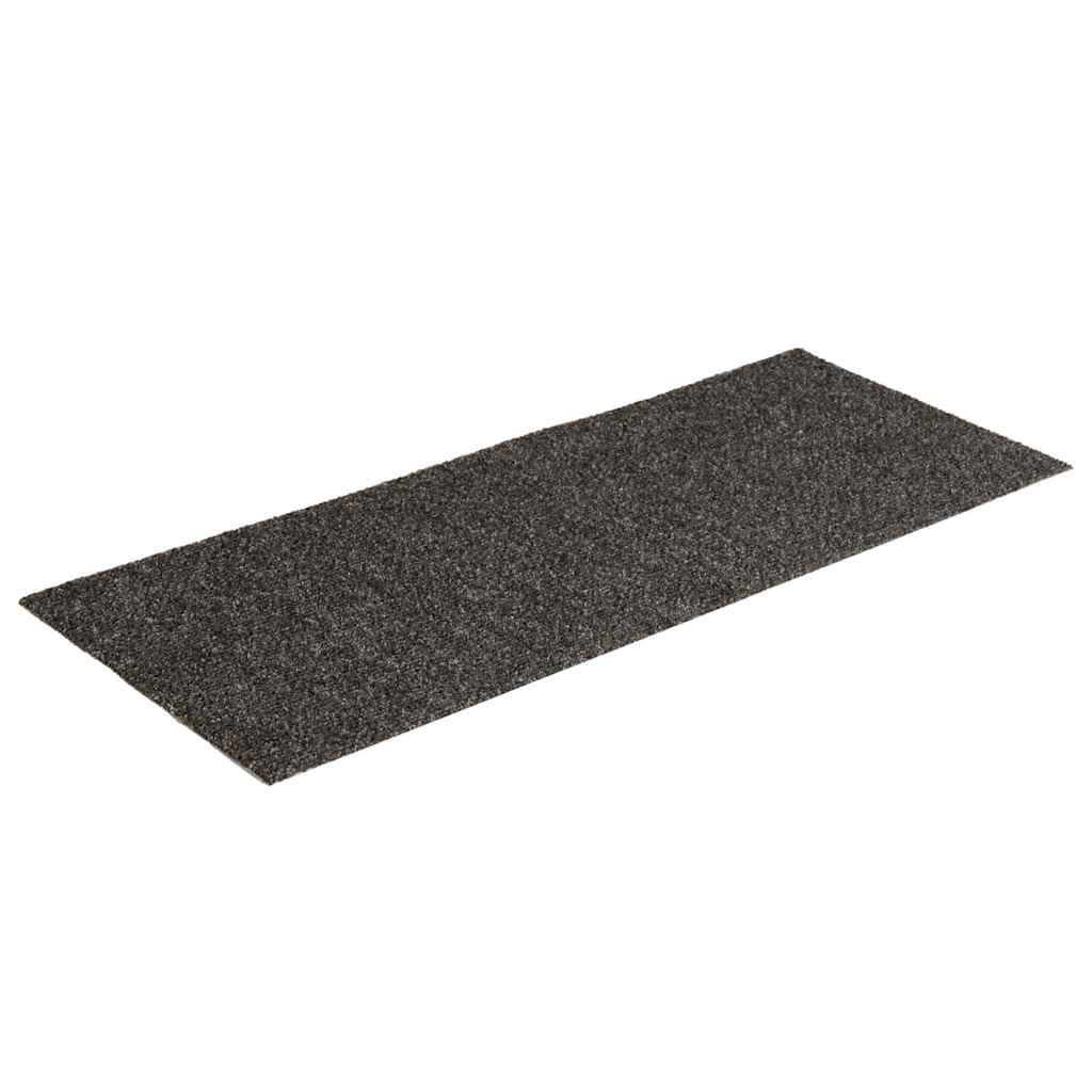 Tappetini per scale autoadesivi Vidaxx 30 pezzi 60x25 cm antracite rettangolari