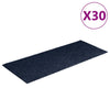 Vidaxx alfombras de escalera autoadhesivas 30 piezas 60x25 cm azul marino rectangular
