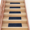 Vidaxx alfombras de escalera autoadhesivas 30 piezas 60x25 cm azul marino rectangular