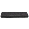 VidaXL tapetes para escaleras autoadhesivos 20 piezas 65x21x4 cm borde rectangular gris