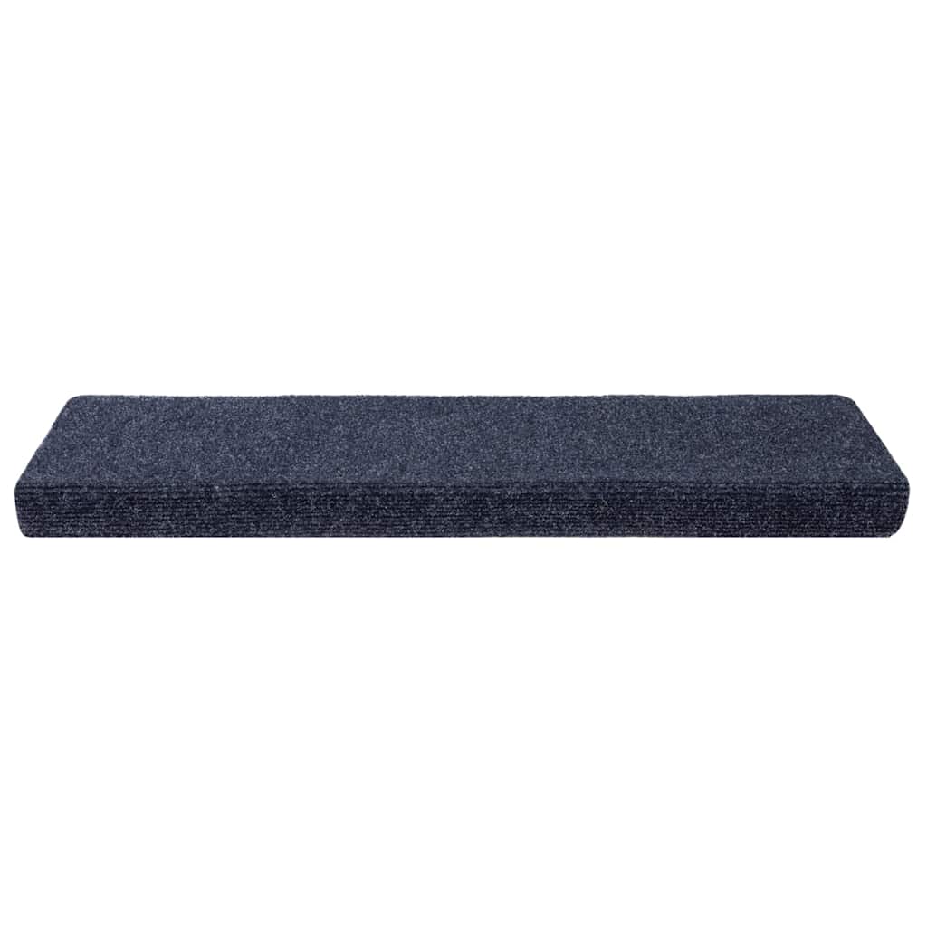 VidaXL tapetes para escaleras autoadhesivos 20 piezas 65x21x4 cm antracita borde rectangular