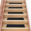Vidaxx alfombras de escalera autoadhesivas 30 piezas 76x20 cm negro rectangular