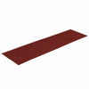 VidaXL tapetes para escaleras autoadhesivos 30 piezas 76x20 cm rojo burdeos rectangular