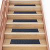 Vidaxx alfombras de escalera autoadhesivas 30 piezas 76x20 cm gris azul rectangular