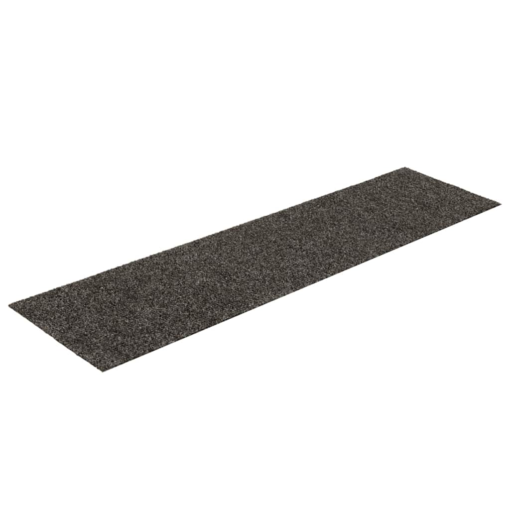 Tappetini per scale autoadesivi Vidaxx 30 pezzi 76x20 cm antracite rettangolari