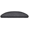 Vidaxx alfombras para escaleras 30uds 56x17x3 cm antracita semicircular