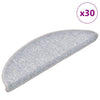 Tappetini Vidaxx 30 pz 56x17x3 cm grigio chiaro semicircolare