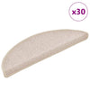 Tappetini per scale Vidaxx 30 pz 56x17x3 cm tortora semicircolare
