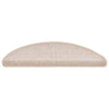 Tappetini per scale Vidaxx 30 pz 56x17x3 cm tortora semicircolare