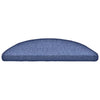 Vidaxx alfombras para escaleras 30uds 56x17x3 cm azul semicircular
