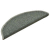 Tappetini per scale Vidaxx 30 pz 56x17x3 cm verde scuro semicircolare