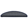 VidaXL alfombrillas para escaleras 30uds 56x17x3 cm gris oscuro y azul semicirculares