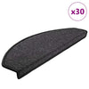 Vidaxx Tappetini per scale 30 pezzi 65x24x4 cm antracite semicircolare grande
