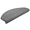 Tappetini per scale Vidaxx 30 pz 65x24x4 cm grigio scuro semicircolare grande