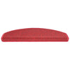 Vidaxl trapmatten 30 st 65x24x4 cm röd halfrond groot