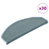 Tappetini per scale Vidaxx 30 pz 65x24x4 cm blu mare semicircolare grande