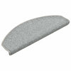 Tappetini per scale Vidaxx 30 pz 65x24x4 cm grigio chiaro semicircolare grande