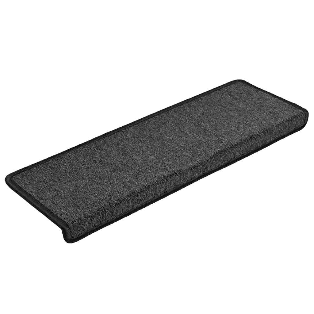 Tappetini VidaXL 30 pz 65x21x4 cm bordo rettangolare antracite