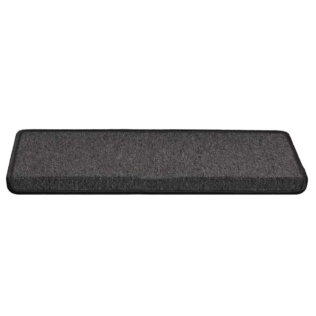 Tappetini VidaXL 30 pz 65x21x4 cm bordo rettangolare antracite