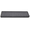 Vidaxxl alfombrillas para escaleras 30uds 65x21x4 cm borde rectangular gris oscuro