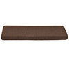 Tappetini per scale VidaXL 30 pz 65x21x4 cm bordo rettangolare marrone caffè