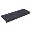 Vidaxx alfombrillas para escaleras 30 uds 65x21x4 cm gris oscuro y azul con borde rectangular