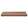 Vidaxx alfombrillas para escaleras 30uds 65x21x4 cm borde rectangular marrón