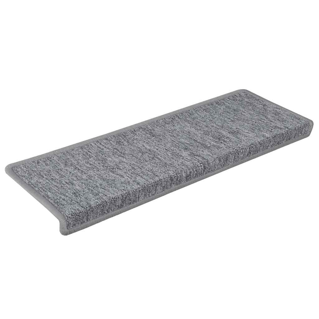 Tappetini VidaXL 30 pz 65x21x4 cm grigio chiaro con bordo rettangolare