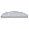 Vidaxl trapmatten 20 st 56x17x3 cm lichtgrijs halfrond