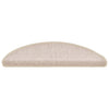 VidaXL Tappetini per scale 20 pz 56x17x3 cm tortora semicircolare