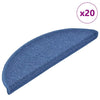 Vidaxl trapmatten 20 st 56x17x3 cm blauw halfrond