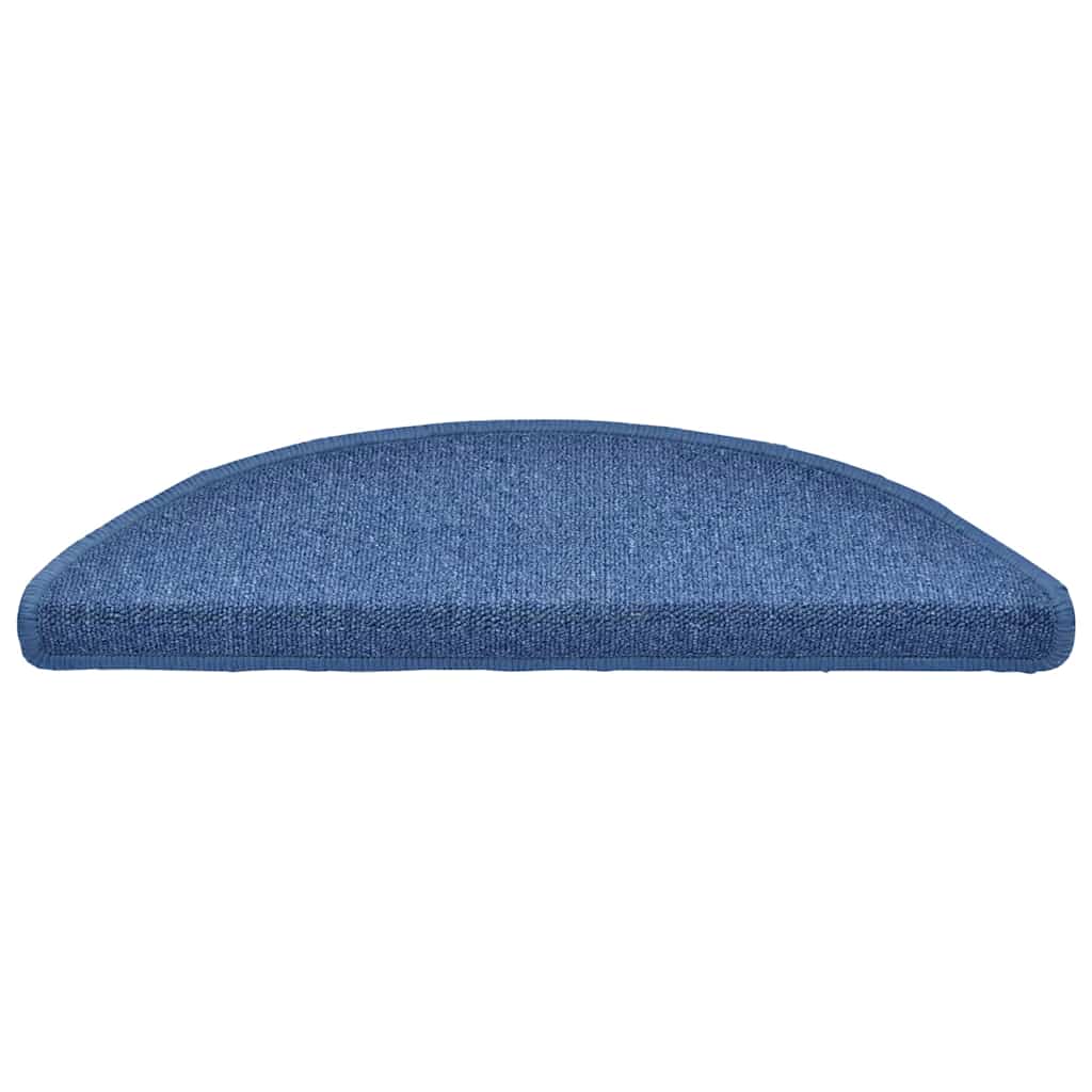 Vidaxl trapmatten 20 st 56x17x3 cm blauw halfrond