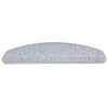 Vidaxx alfombras para escaleras 20uds 65x24x4 cm gris claro semicirculares grandes