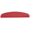 Tappetini per scale Vidaxx 20 pz 65x24x4 cm rosso semicircolare grande
