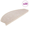 Vidaxl trapmatten 20 stuks 65x24x4 cm taupe halfrond groot