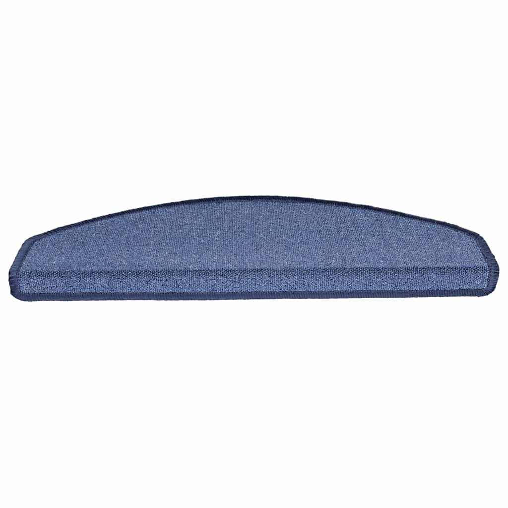 Tappetini per scale Vidaxx 20 pz 65x24x4 cm blu semicircolare grande