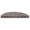 Tappetini per scale VidaXL 30 pz 56x17x3 cm grigio semicircolare