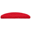 Tappetini VidaXL 30 pz 56x17x3 cm rosso semicircolare