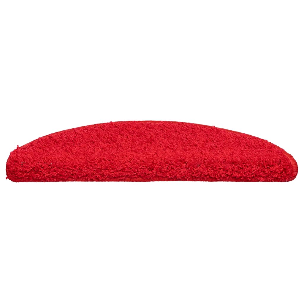 Vidaxl trapmatten 30 st 56x17x3 cm rood halfrond