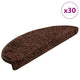Vidaxx stair mats 30 pcs 65x21x4 cm brown semi-circular large