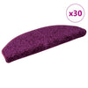 Tappetini per scale Vidaxx 30 pz 65x21x4 cm viola semicircolare grande