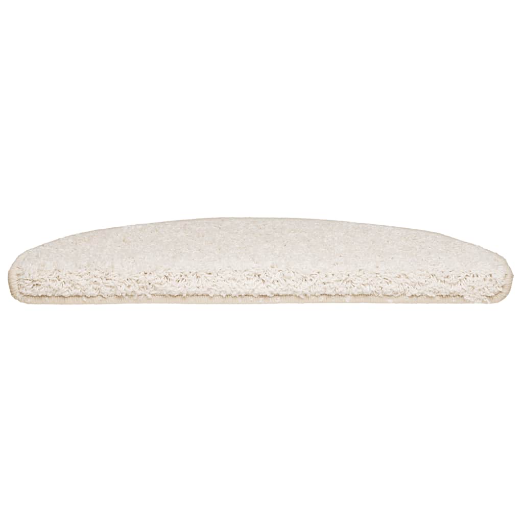 Vidaxl trapmatten 30 stuks 65x21x4 cm wit halfrond groot
