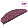Tappetini per scale Vidaxx 30 pezzi 65x21x4 cm viola scuro semicircolare grande