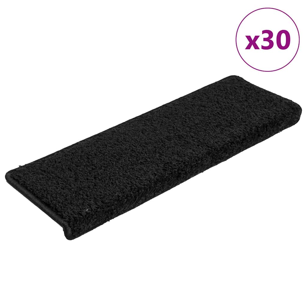Tappetini Vidaxx 30 pz 65x21x4 cm bordo rettangolare nero