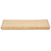 Vidaxx alfombrillas para escaleras 30 uds 65x21x4 cm crema con borde rectangular