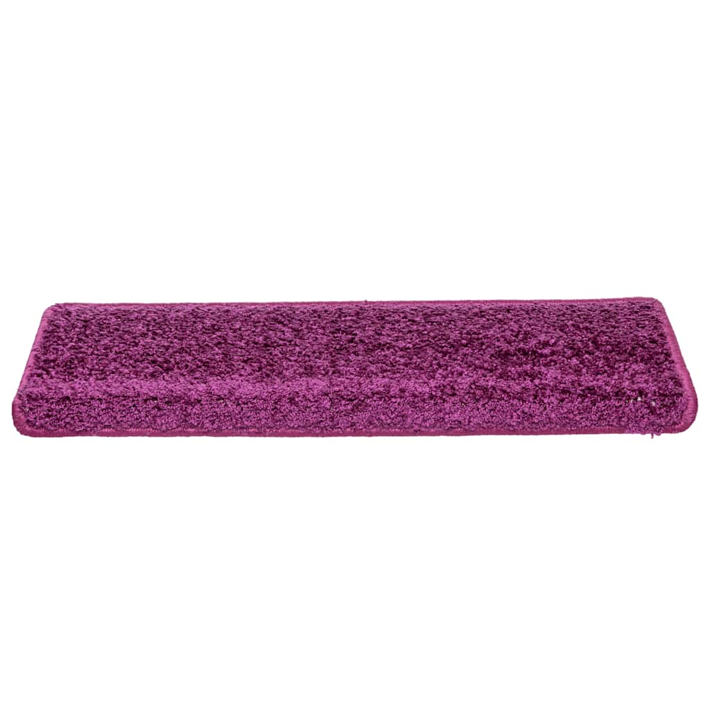 Vidaxl trapmatten 30 st 65x21x4 cm violet rechthoekige rand