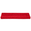 Tappetini VidaXL 30 pz 65x21x4 cm bordo rettangolare rosso